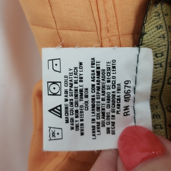 Vintage hervè bernard by Bernard Holtzman Quilted Jacket 10 Light Orange EUC - Picture 6 of 11